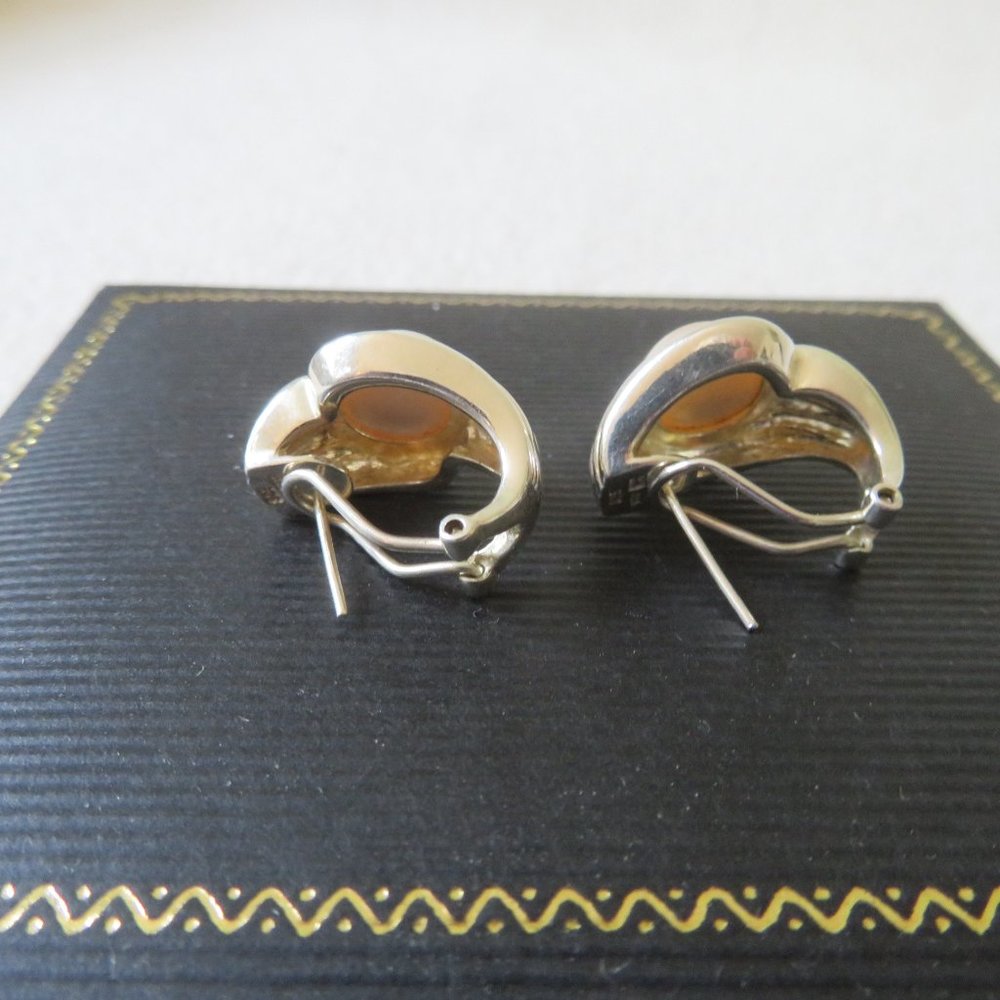 Champagne Mabe Pearl Earrings View 5